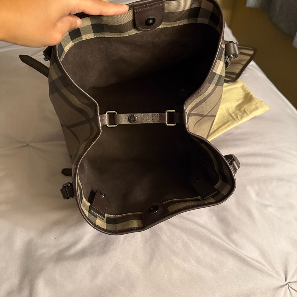 AUTHENTIC: Burberry Nova Check Tote- Used Like New - Picture 6 of 13
